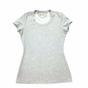 Basic Women's Crew Neck Tee - Light Gray